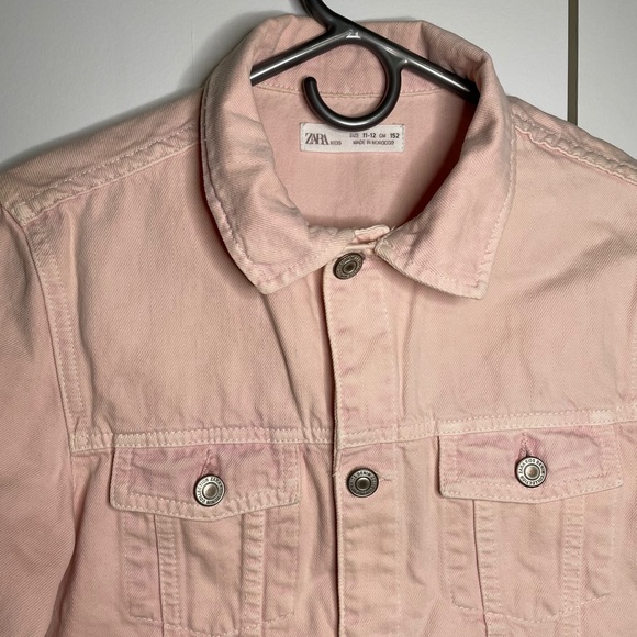 Zara Denim Jacket for Girls - Pink, Size 11-12 - Picture 2 of 7